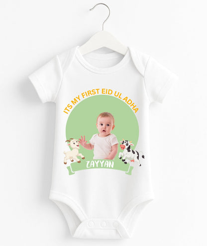 Custom Name And Pic Eid UL Adha Romper