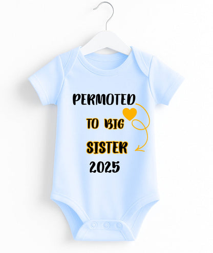 Permoted To Big Sister | Customize Baby Romper