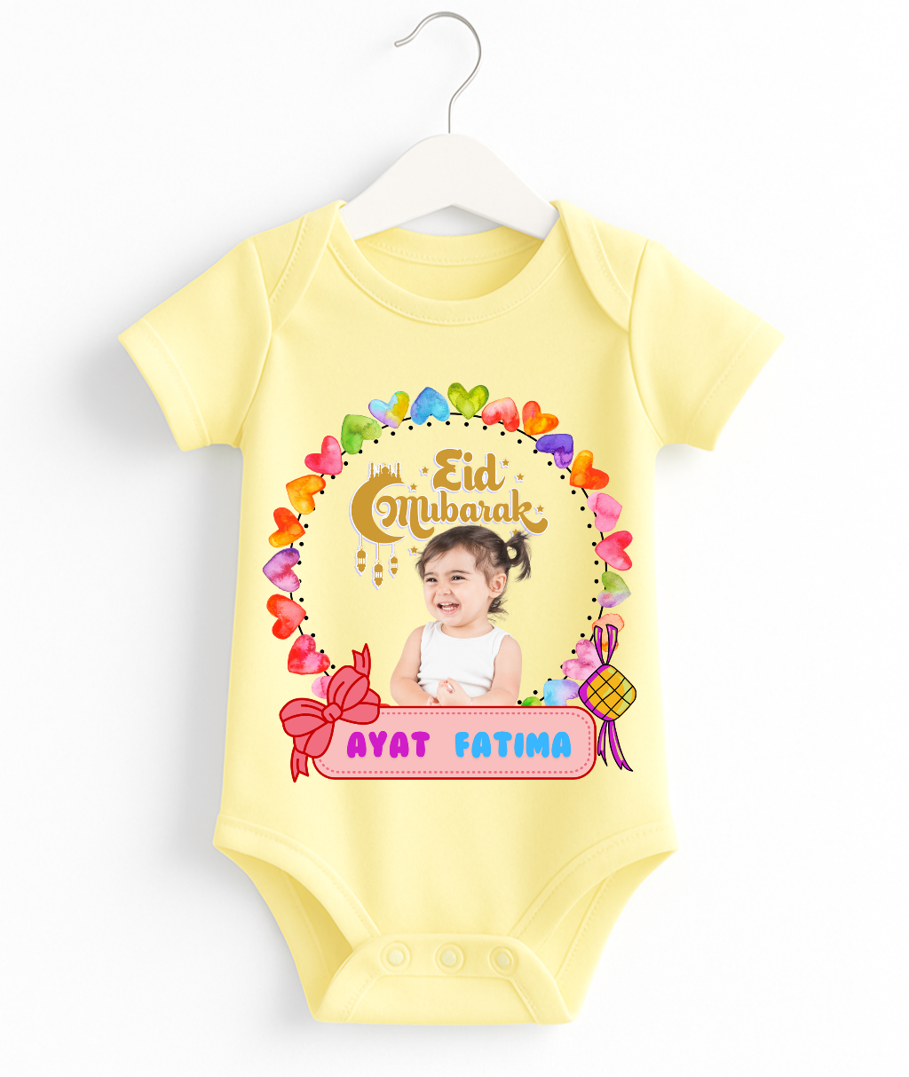 Customize Name & Pic Eid Romper