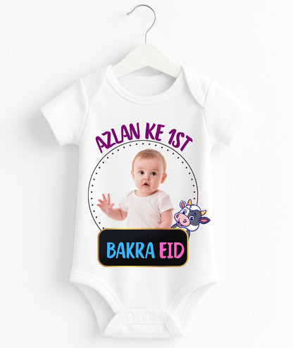 Custom Name And Pic 1st Bakra Eid Romper