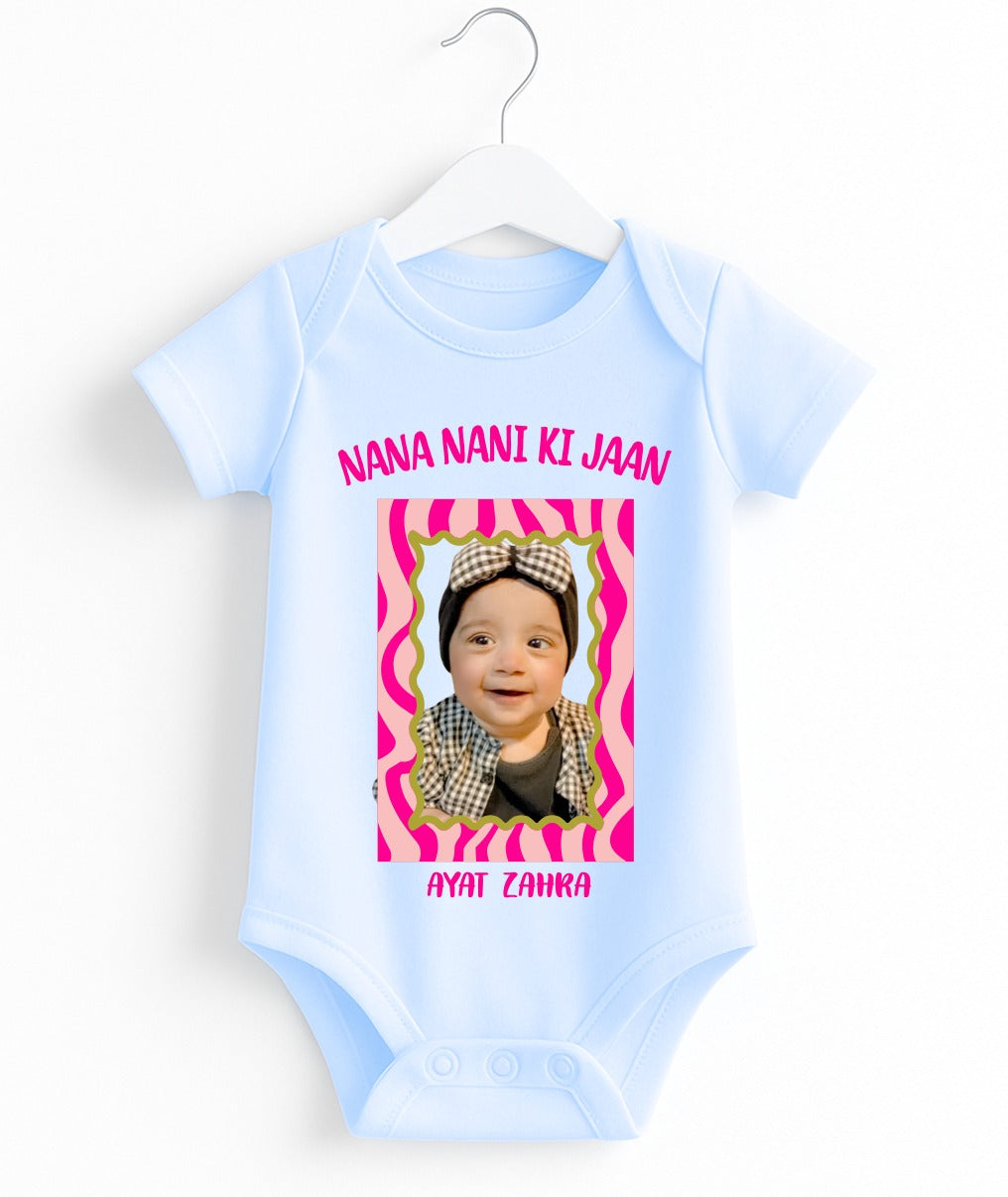 Custom Text And Pic Baby Romper