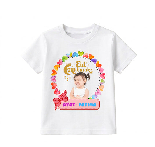 Custom Name And Pic Eid Mubarak Shirt