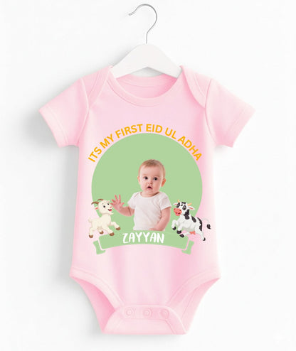 Custom Name And Pic Eid UL Adha Romper
