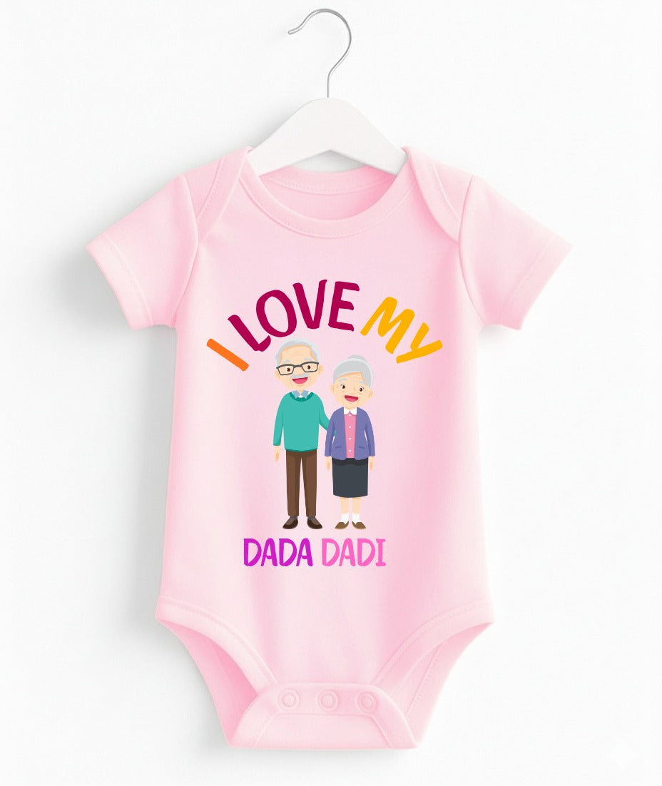 I Love My Dada Dadi Customize Baby Romper