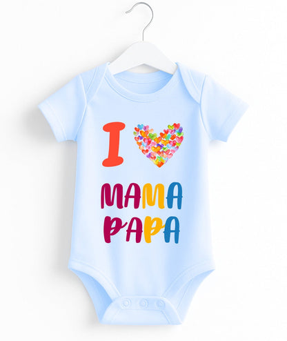 I Love Mama Papa Customize Baby Romper