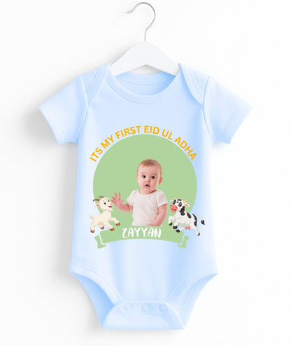 Custom Name And Pic Eid UL Adha Romper