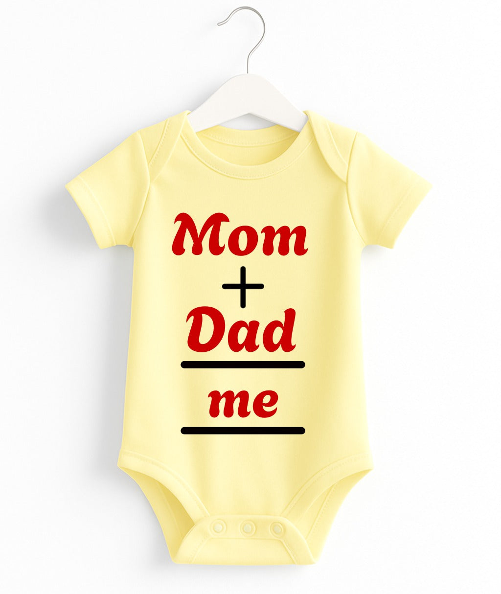 Customize Mom + Dad = Me | Baby Romper