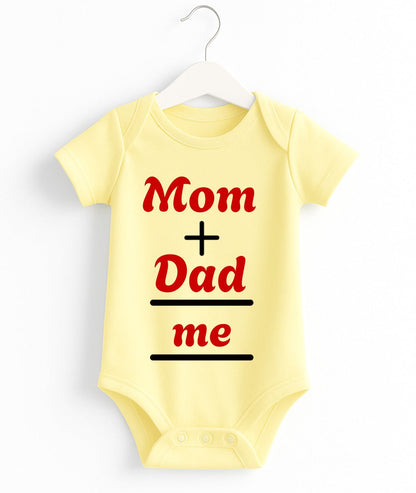 Customize Mom + Dad = Me | Baby Romper