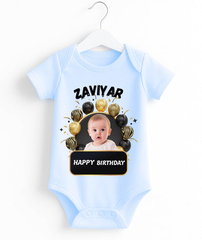 Custom Name And Pic Birthday Romper