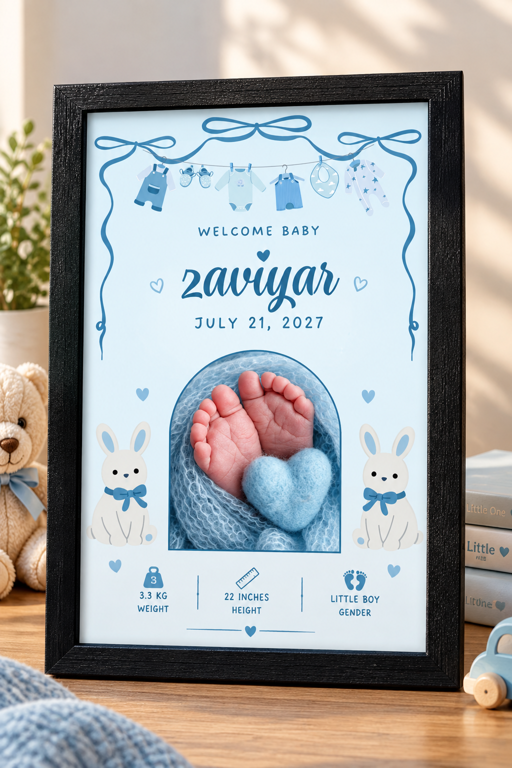 Personalized New Born Frame