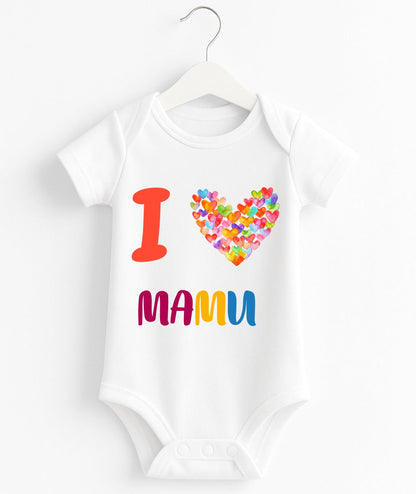 I Love Mamu Customize Baby Romper