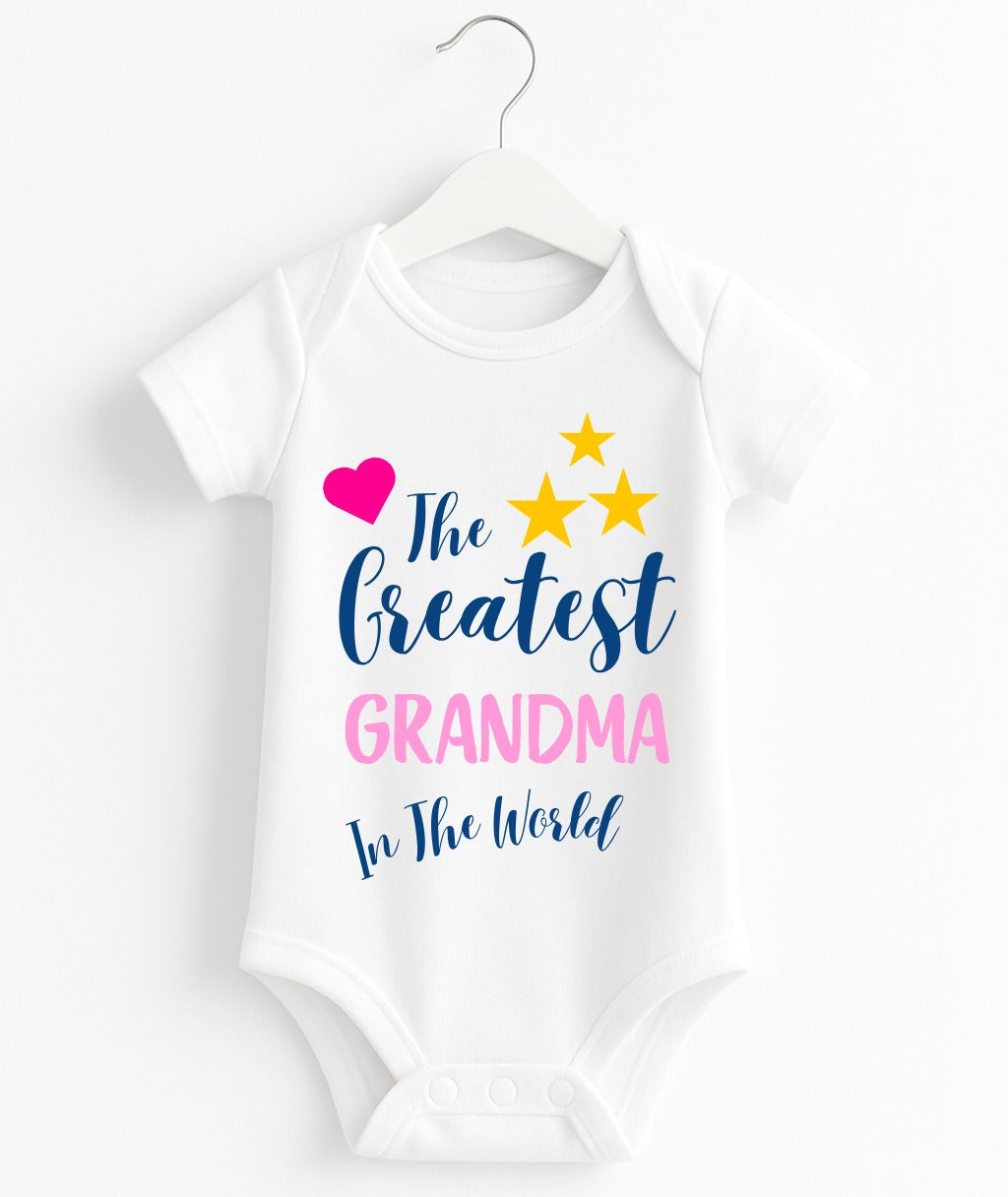 The Greatest Grandma In The World Baby Romper