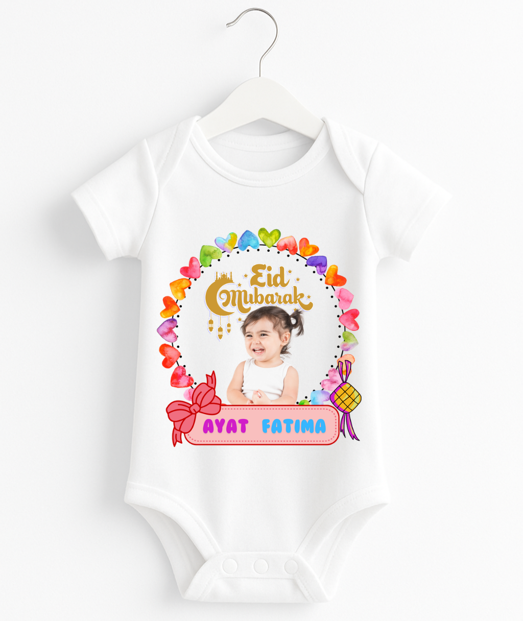 Customize Name & Pic Eid Romper