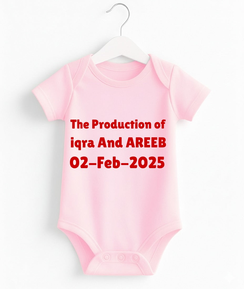 Custom Text Baby Romper